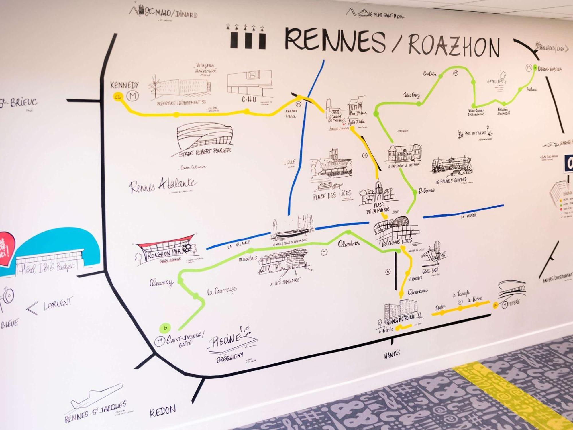 Ibis Budget Rennes Rte Lorient Экстерьер фото